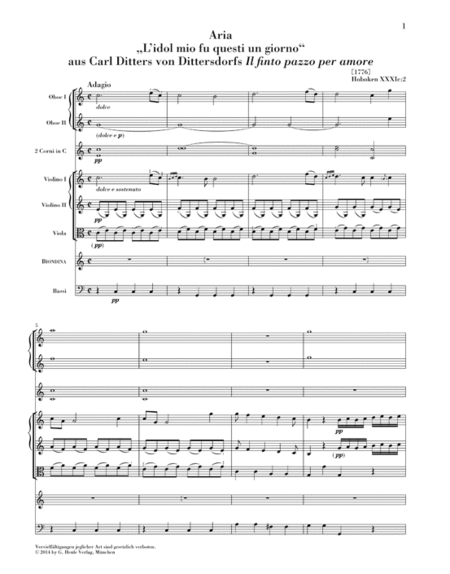 Arrangement of Arias and Scenes of Other Composers, 1st Series