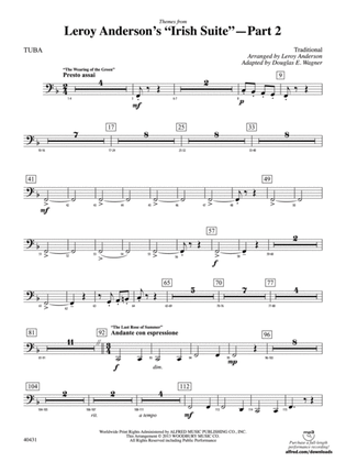 Leroy Anderson's Irish Suite, Part 2 (Themes from): Tuba