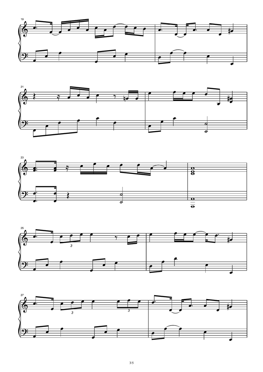 Shape Of My Heart Shape Of My Heart Piano Solo scores gallery preview page 3