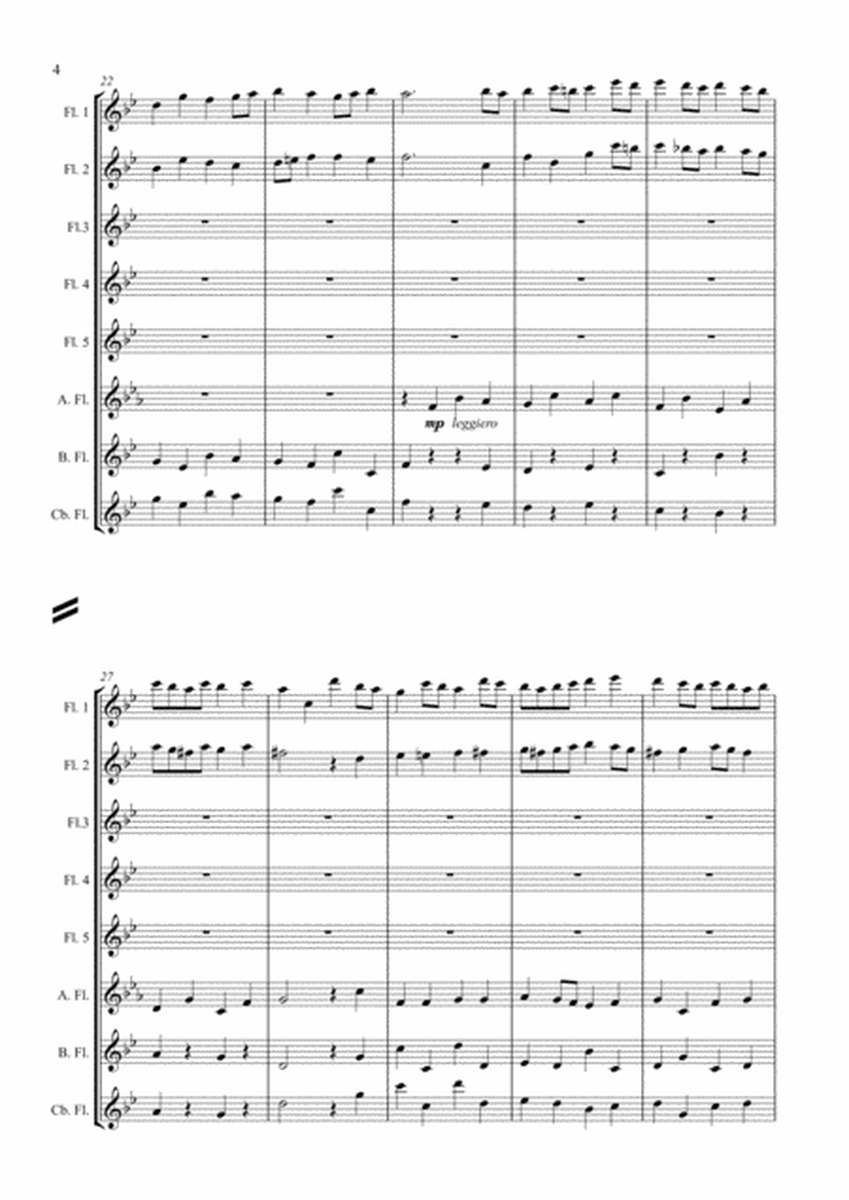 Dances from the Fireworks Music arr. flute choir image number null