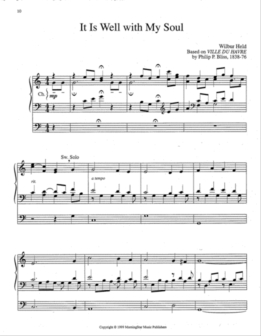 Six Gospel Hymn Preludes Organ scores gallery preview page 3