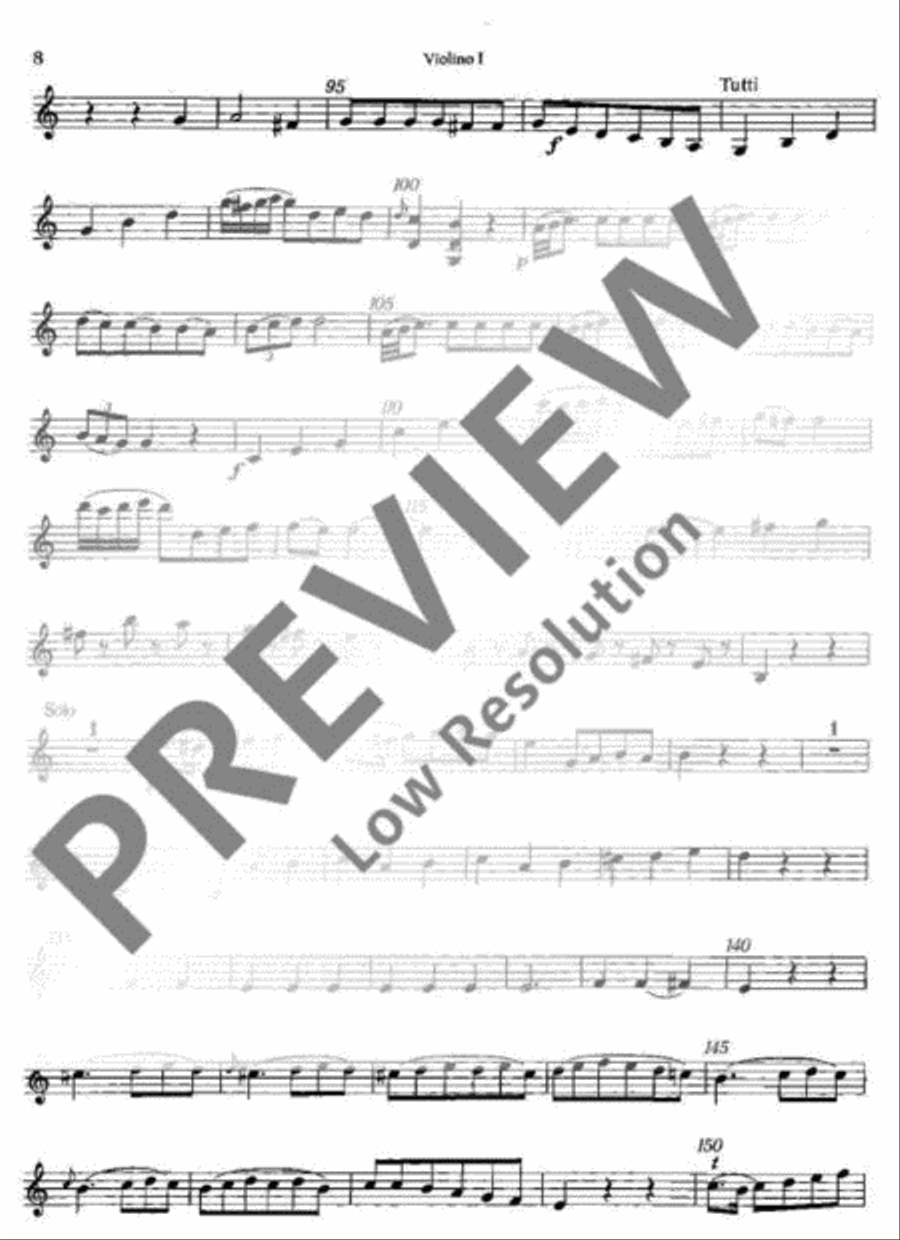 Concerto No. 1 C Major Violin scores gallery preview page 9