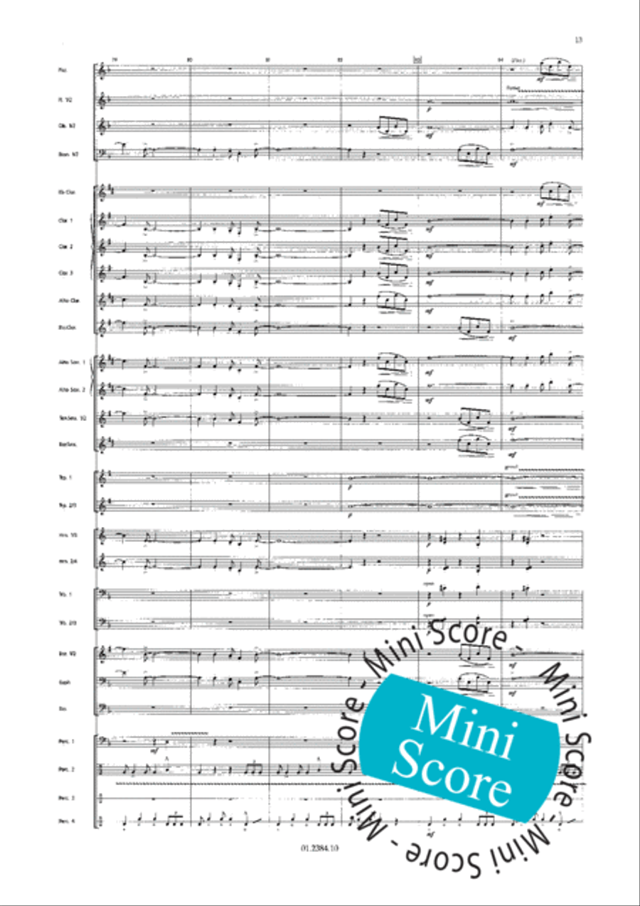 Os Passaros Do Brasil Concert Band scores gallery preview page 21