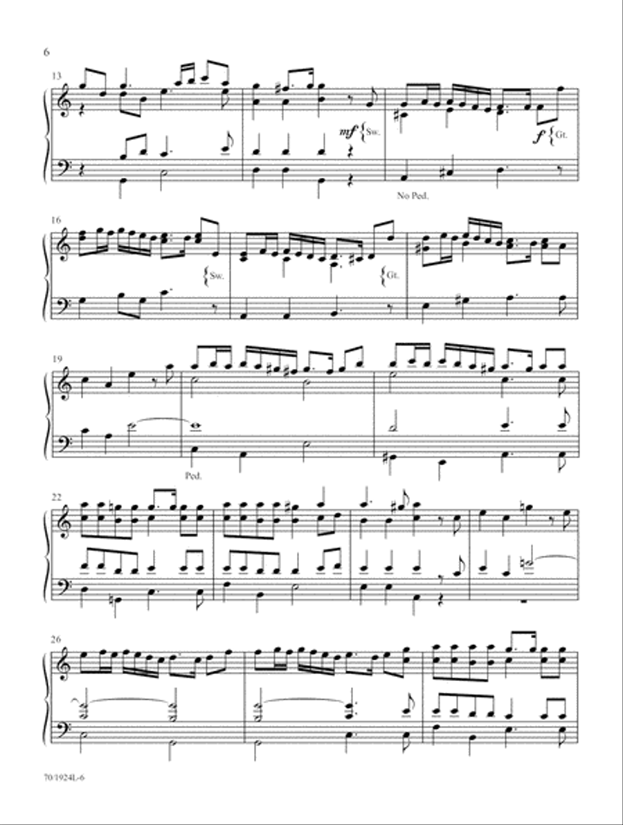 Masterworks for Organ (Digital Download) Organ scores gallery preview page 6