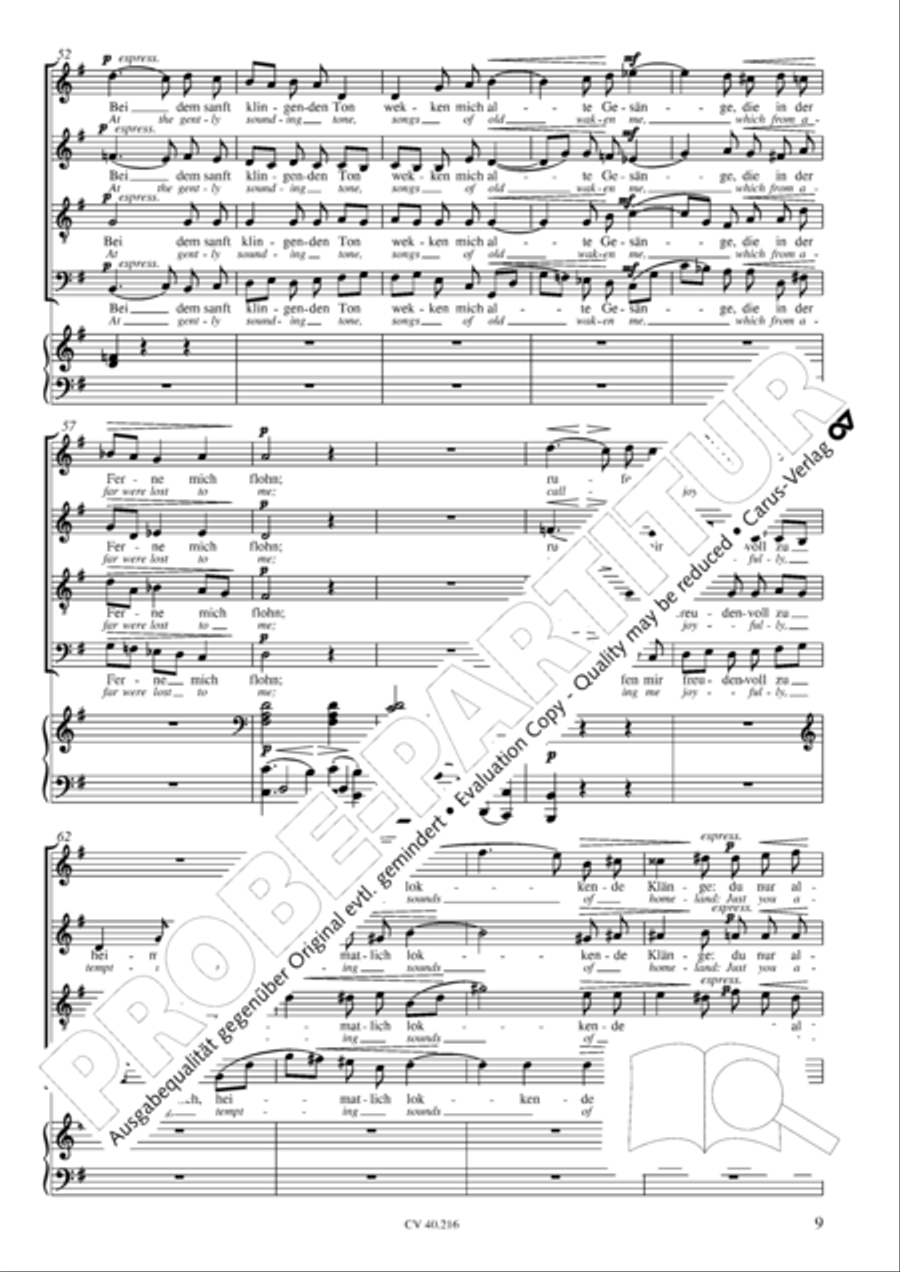 Drei Quartette op. 64 Choir scores gallery preview page 10