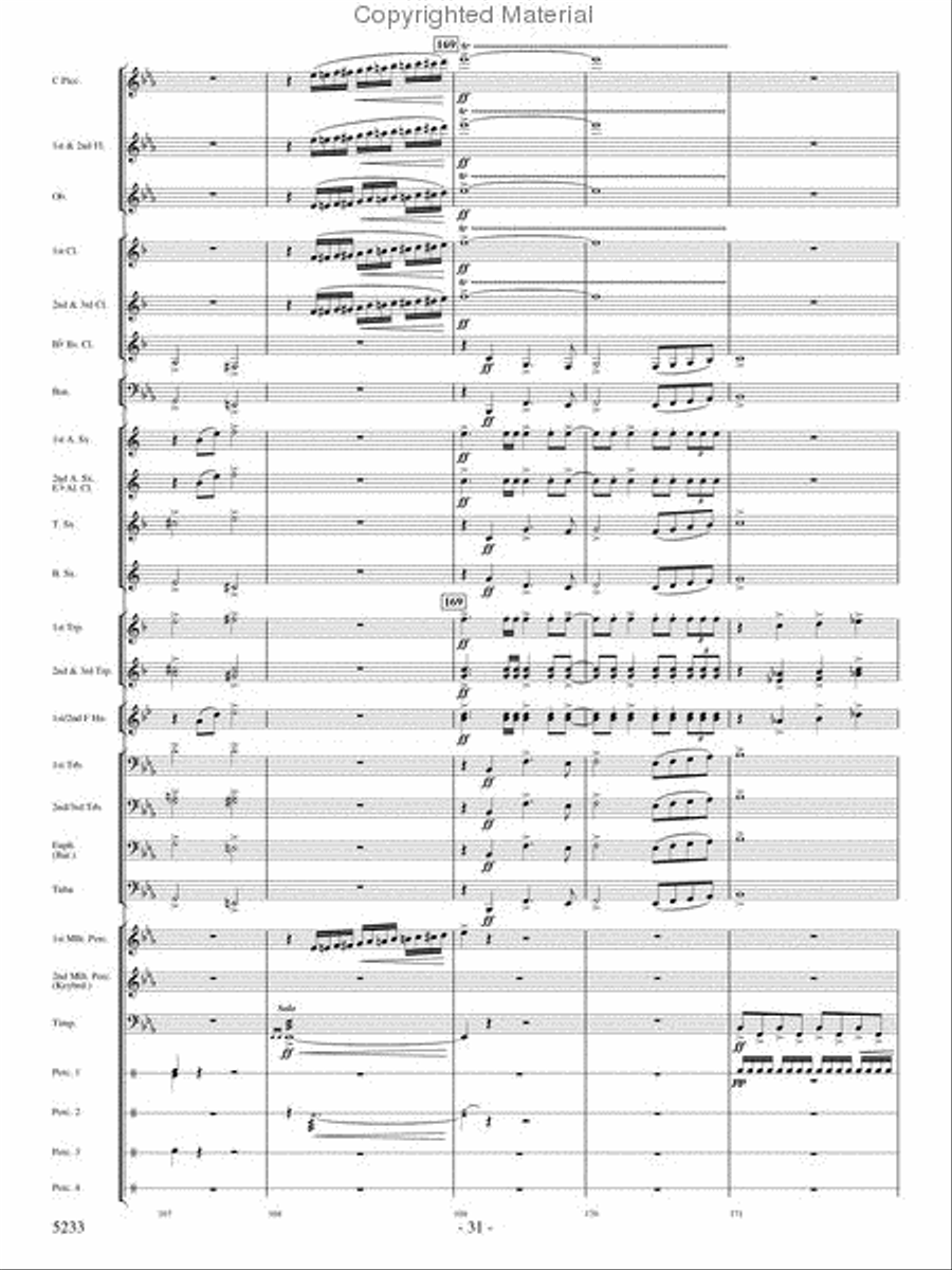 Upon These Wings Concert Band scores gallery preview page 30