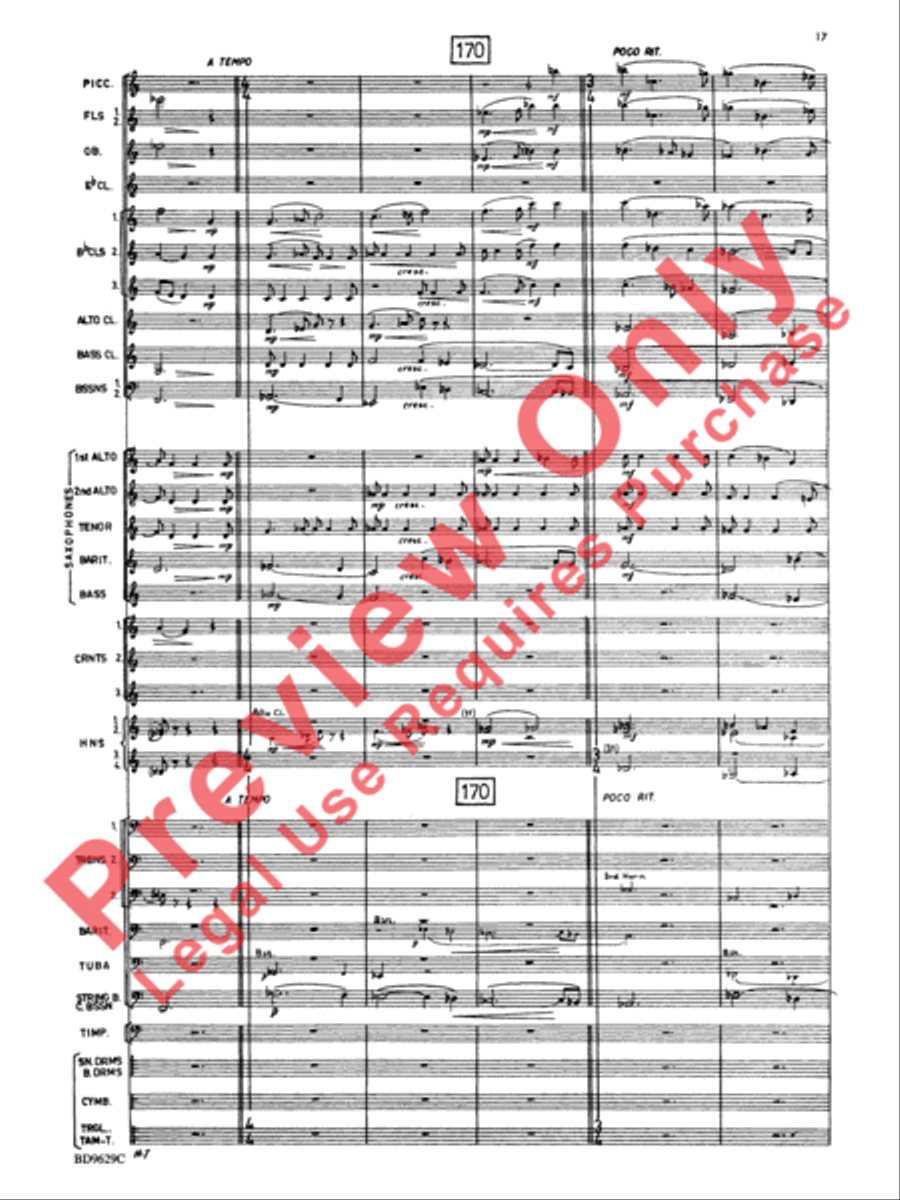Fantasia for Band Concert Band scores gallery preview page 20