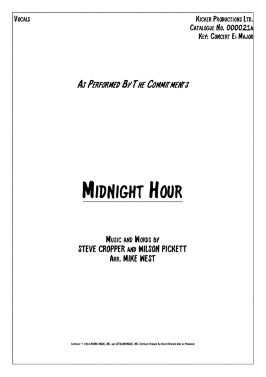 In The Midnight Hour Voice Solo scores gallery preview page 1