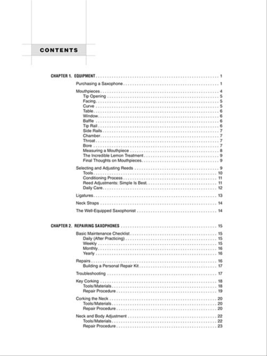 The Saxophone Handbook Saxophone scores gallery preview page 3