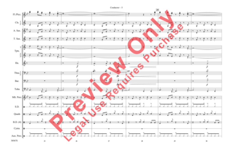 Land of Make Believe Marching Band scores gallery preview page 6