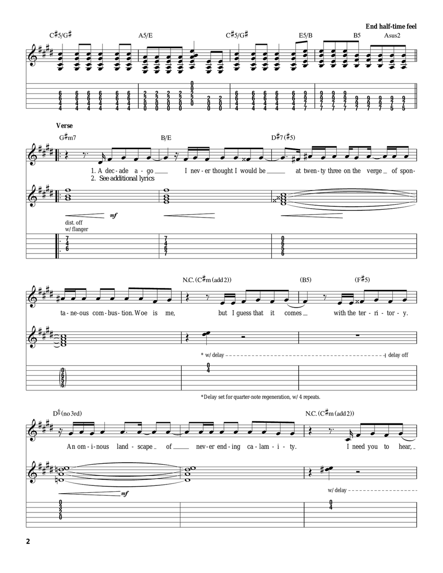 Pardon Me Acoustic Guitar scores gallery preview page 2