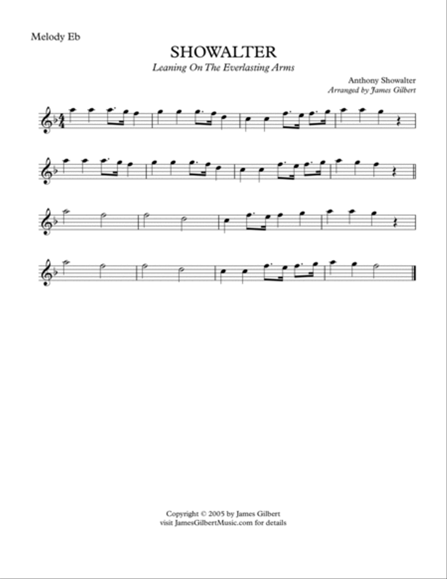 SHOWALTER (Leaning On The Everlasting Arms) Small Ensemble scores gallery preview page 5