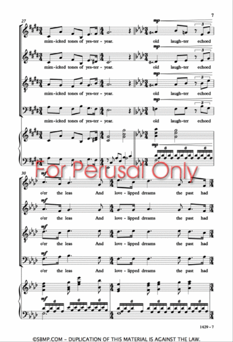 Companioned - SATB Octavo 4-Part scores gallery preview page 6