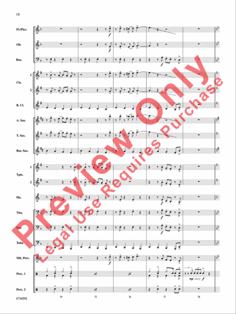Cuphead Concert Band scores gallery preview page 19