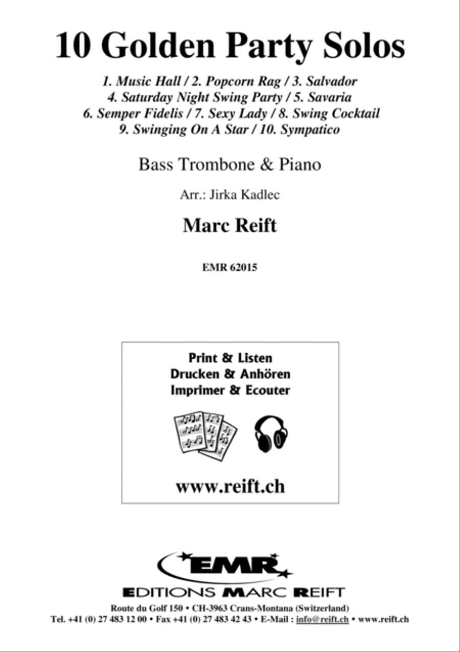 10 Golden Party Solos 10 Golden Party Solos Bass Trombone scores gallery preview page 2