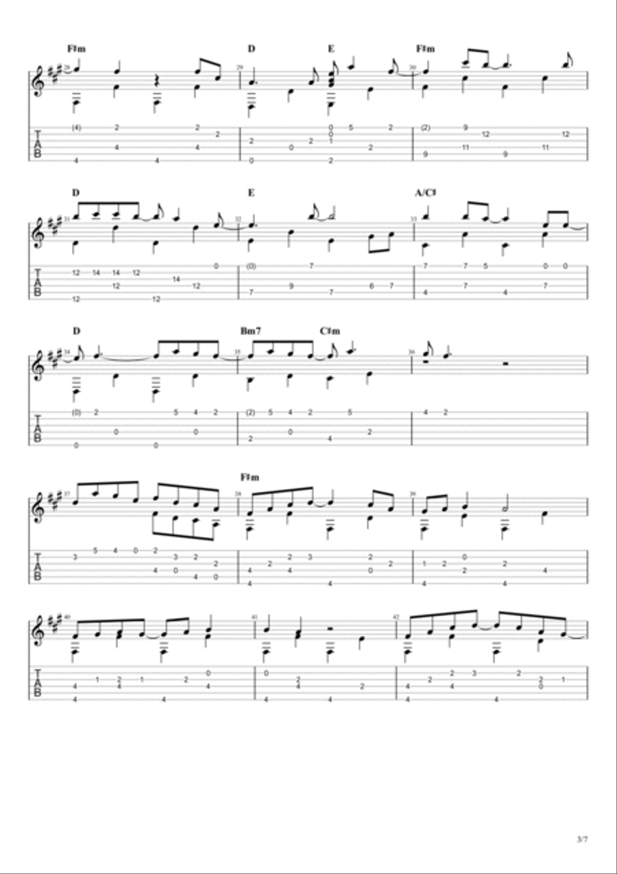 Speechless Speechless Electric Guitar scores gallery preview page 3