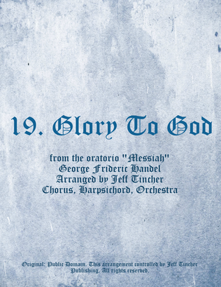 Book cover for 19. Glory To God