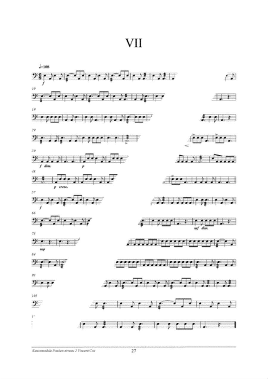 Percussion Modular: Pauken 2 Percussion scores gallery preview page 28