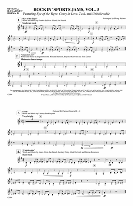 Rockin' Sports Jams, Vol. 3: Optional Bb Clarinet/Horn in Bb