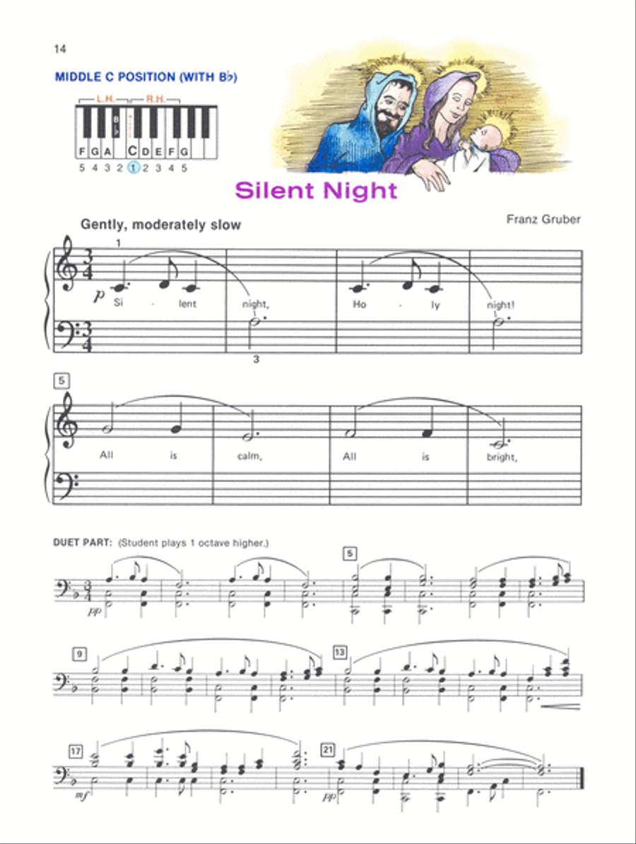 Alfred's Basic Piano Course Merry Christmas!, Level 1A Piano Method scores gallery preview page 4