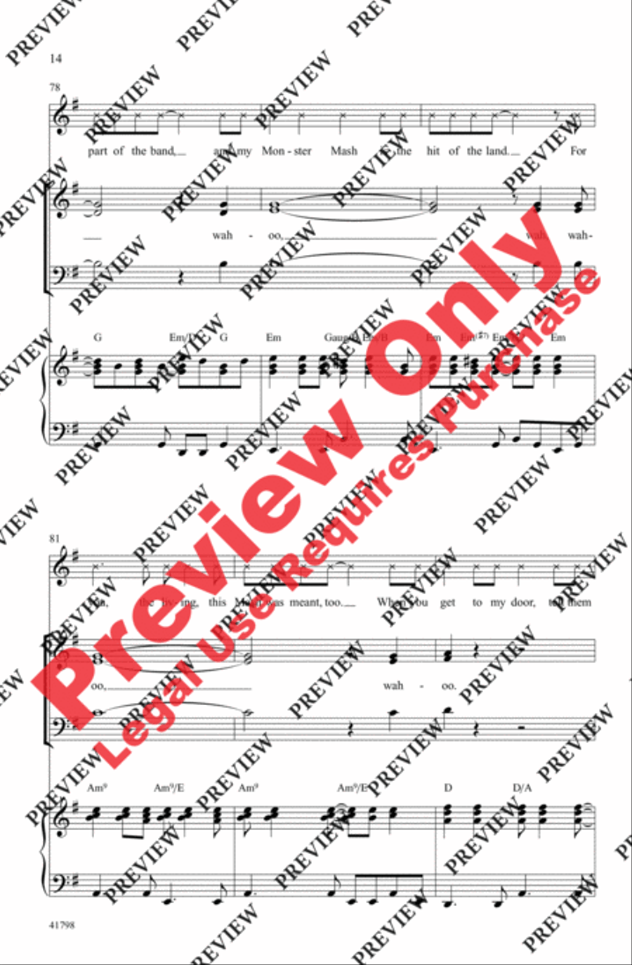 Monster Mash Monster Mash 3-Part scores gallery preview page 14