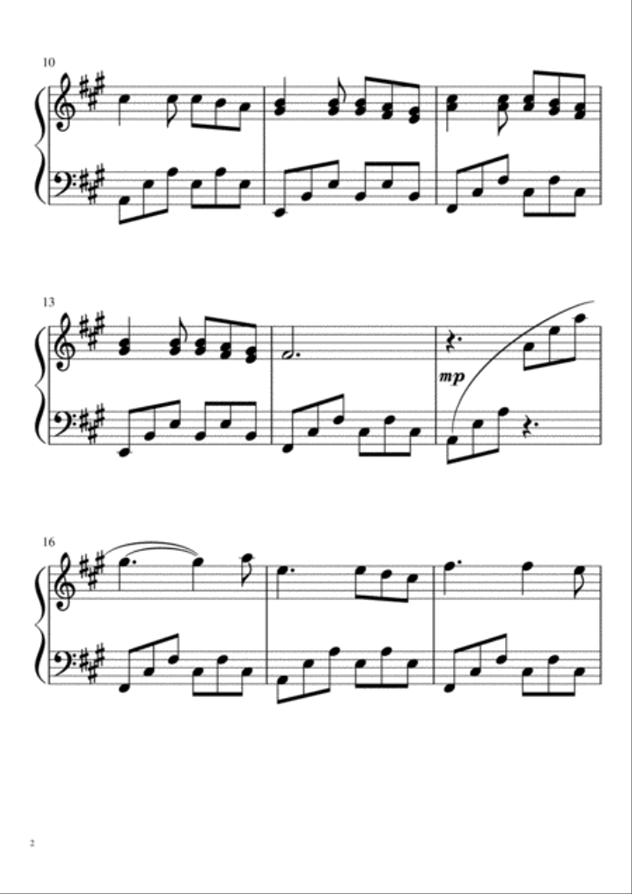 The Stars The Stars Piano Solo scores gallery preview page 2