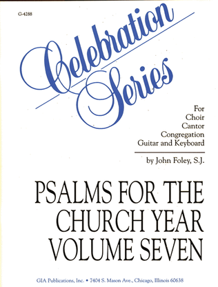 Book cover for Psalms for the Church Year - Volume 7