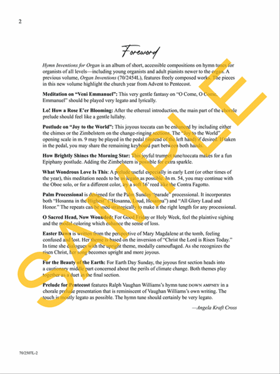 Hymn Inventions for Organ Organ Solo scores gallery preview page 3