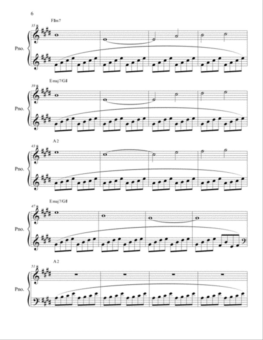 A Gentle Breeze (from 445: Midnight Improvisations) Piano Solo scores gallery preview page 6