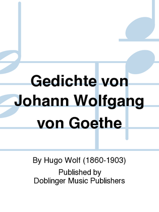 Gedichte von Johann Wolfgang von Goethe