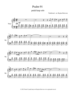 Psalm 91 - pedal harp solo