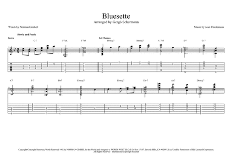 Bluesette Jazz Guitar Chord Solo