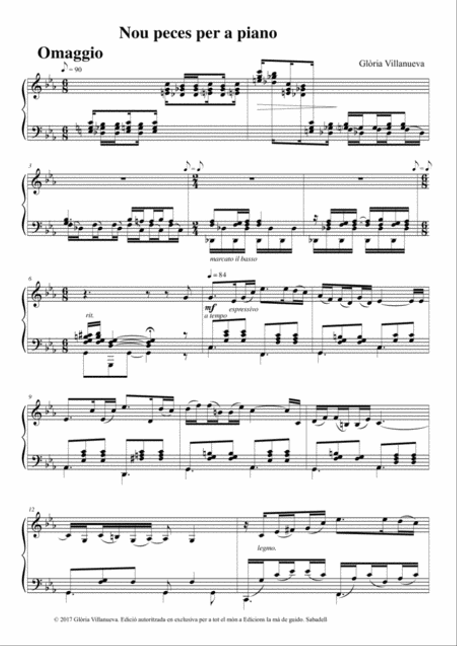 Nou peces per a piano Nou peces per a piano Piano Solo scores gallery preview page 5
