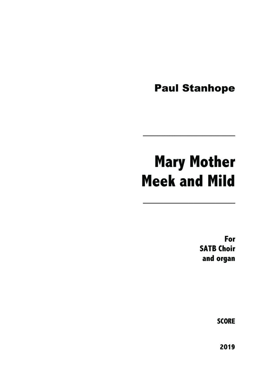 Mary Mother Meek and Mild 4-Part scores gallery preview page 1