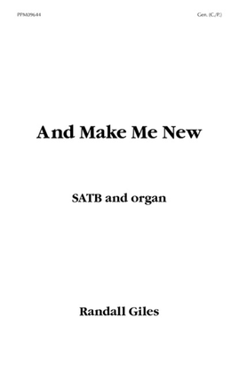 Book cover for And Make Me New