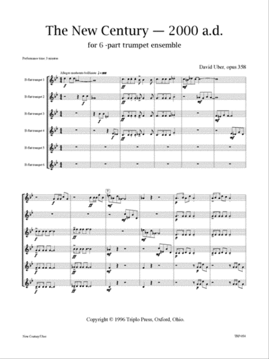 New Century - 2000 A.D. New Century - 2000 A.D. Small Ensemble scores gallery preview page 2