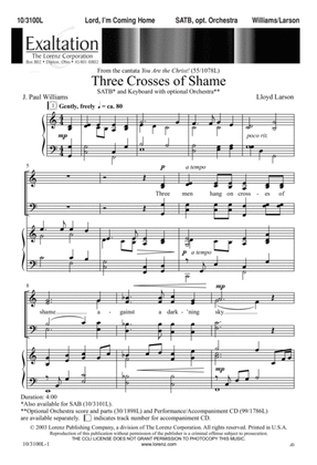 Book cover for Three Crosses of Shame