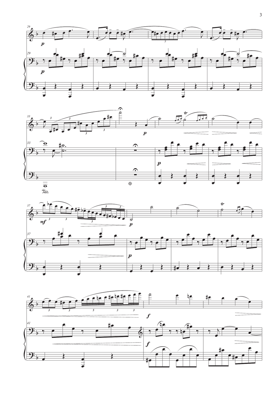 Nocturne No. 20 for Violin and Piano Violin Solo scores gallery preview page 3