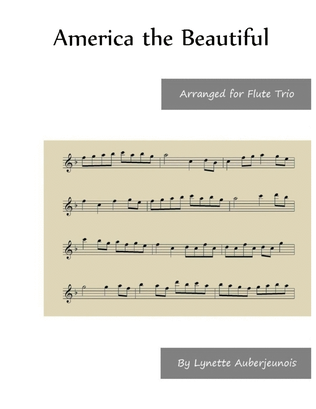 Book cover for America the Beautiful - Flute Trio