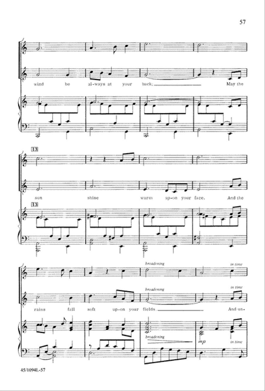 10 Anthems for about 10 Singers Unison Choir scores gallery preview page 58
