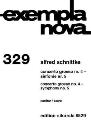 Book cover for Concerto Grosso No. 4 & Symphony No. 5