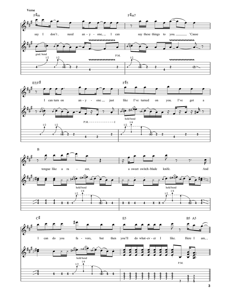 Rocket Queen Acoustic Guitar scores gallery preview page 3