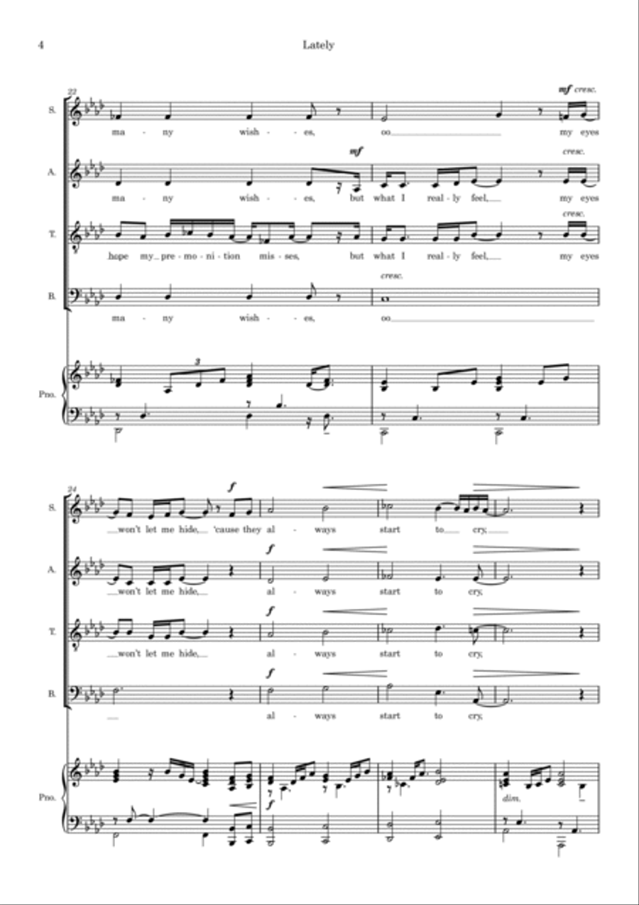 Lately 4-Part scores gallery preview page 4