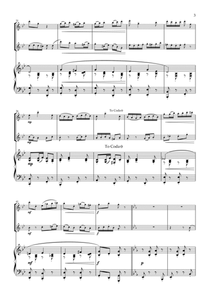 "Demelza's Dance" For Violin Duet and Piano image number null