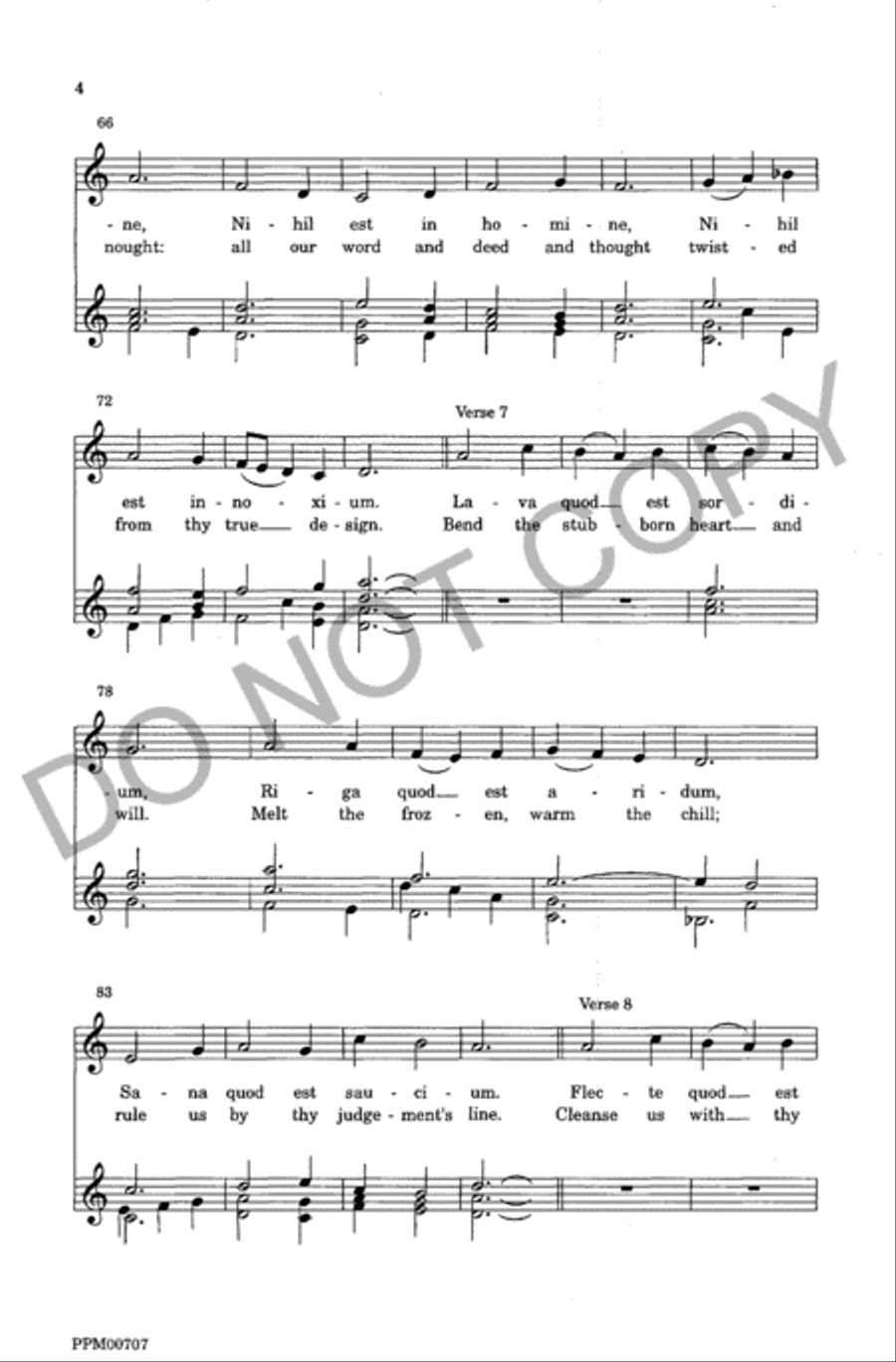 Veni Sancte Spiritus Veni Sancte Spiritus Unison Choir scores gallery preview page 5