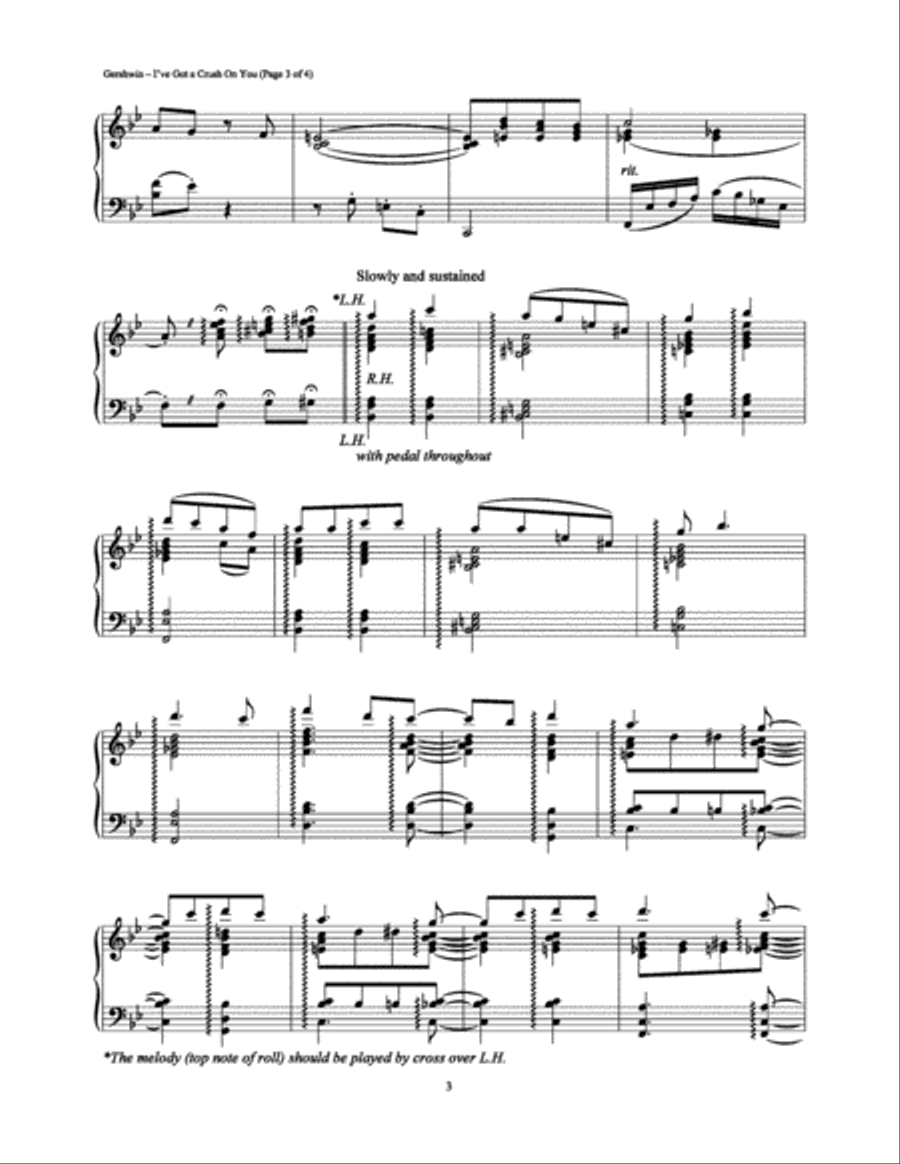 I've Got a Crush on You Piano Solo scores gallery preview page 3