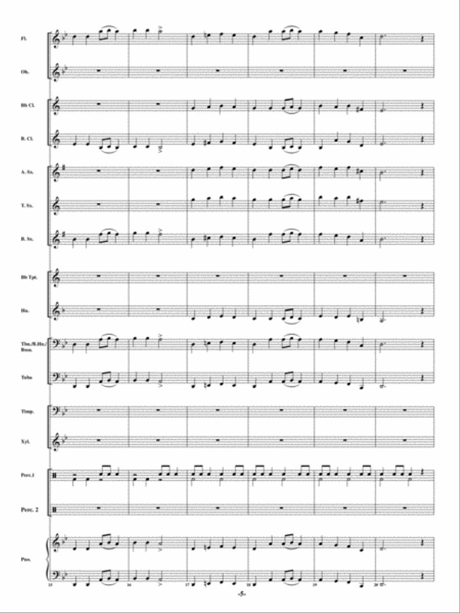 Hobbit Dance Hobbit Dance Concert Band scores gallery preview page 4