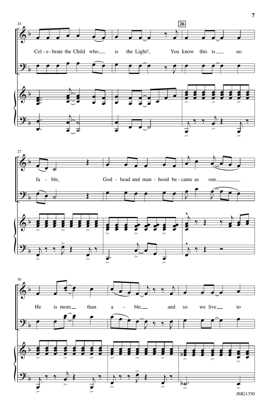 Celebrate the Child 4-Part scores gallery preview page 5