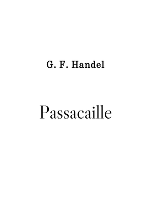 Book cover for Passacaille - from Keyboard Suite nº 7 (HWV 432) - G. F. Handel