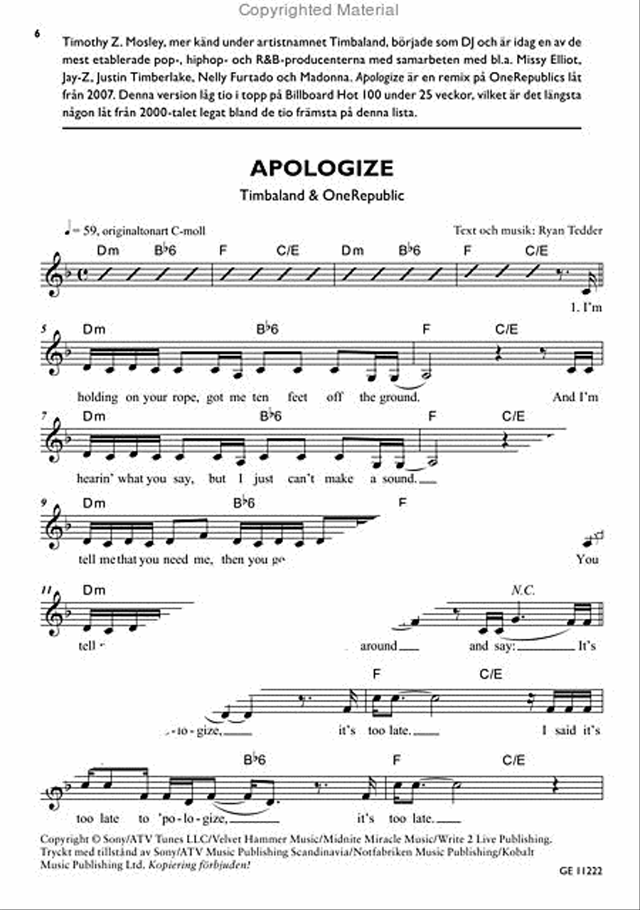 Pop 08 Piano, Vocal, Guitar scores gallery preview page 2